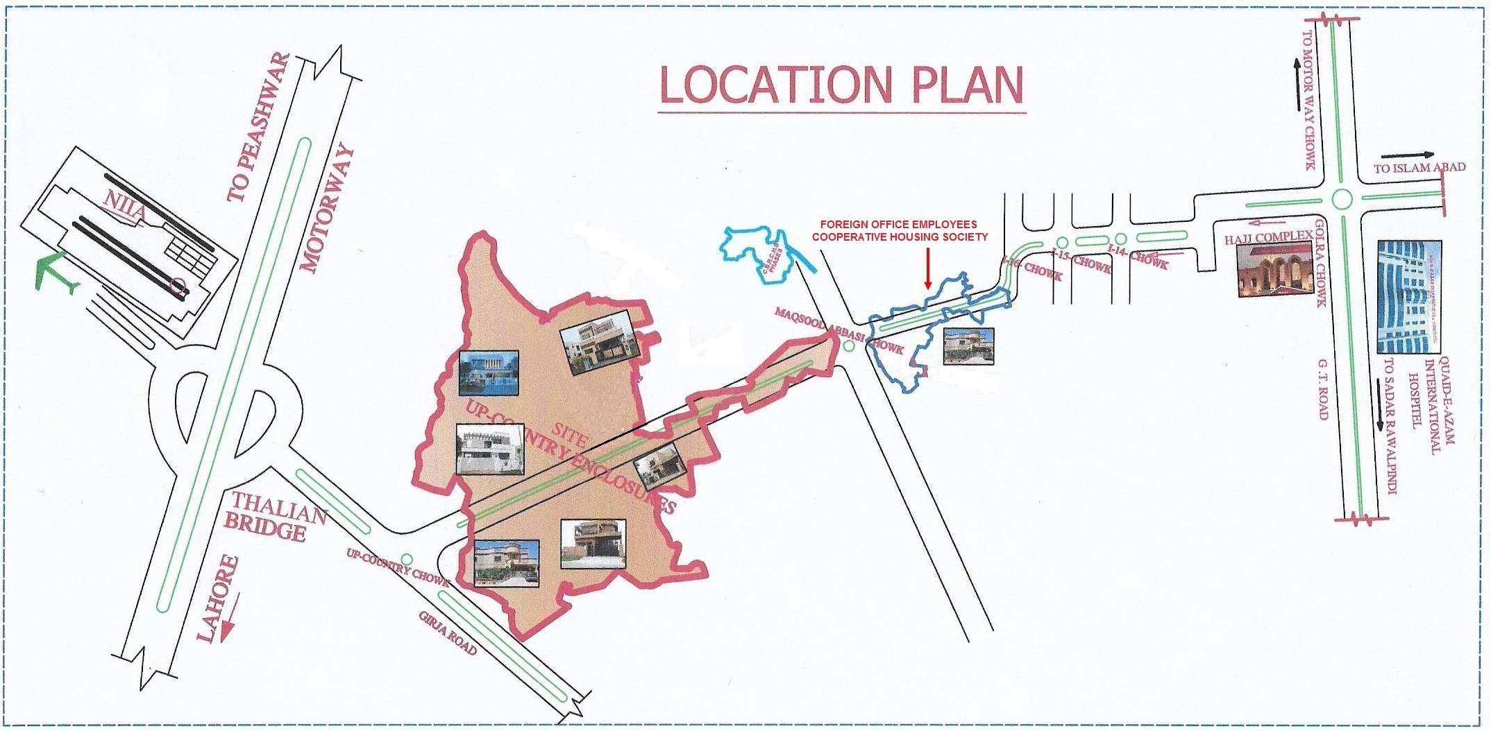 Up Country Islamabad Map Up Country Enclosures